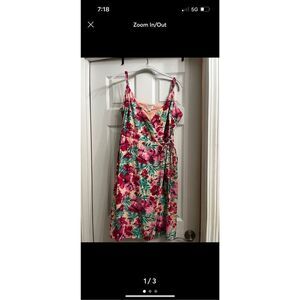 J.Crew Womens Multicolor Floral Wrap Dress Size 12